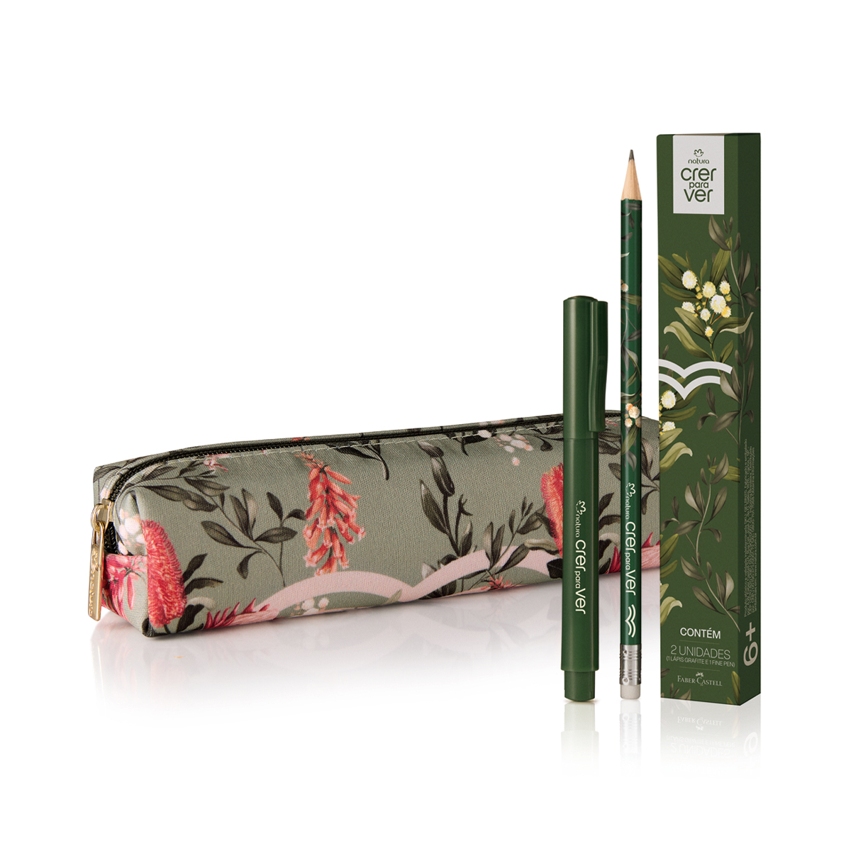 1768320908 683 Kit Lapis Caneta e Estojo Crer Para Ver 2 produtos