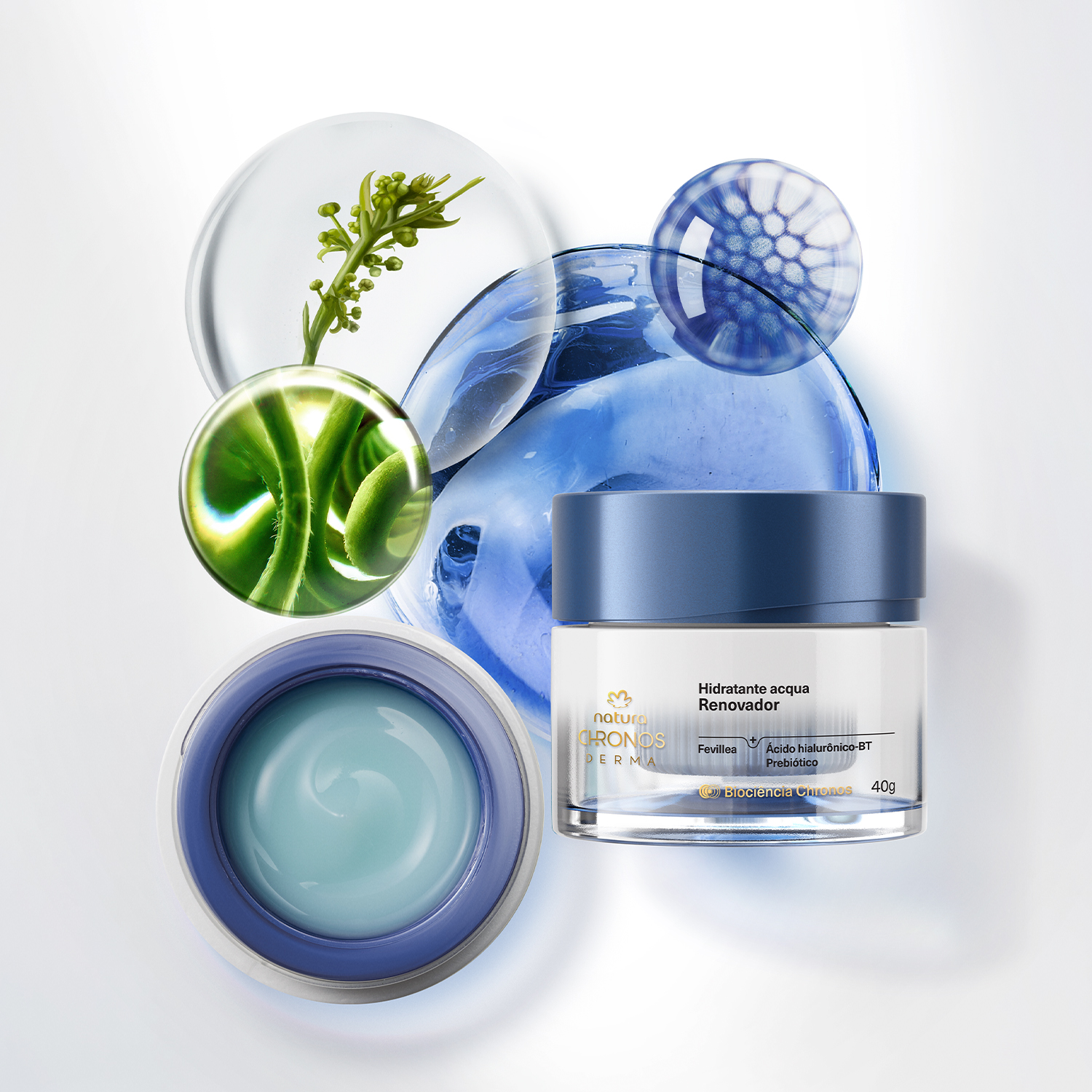 1768329089 208 Kit Hidratante Acqua Renovador Chronos Derma com Refil 2 produtos