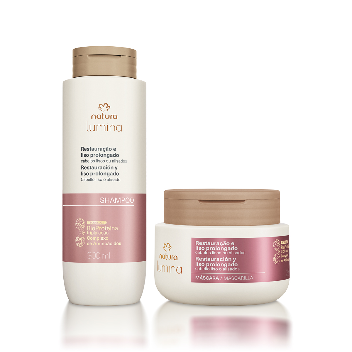 1768345218 64 Kit Lumina Restauracao e Liso Prolongado Shampoo e Mascara