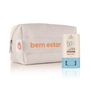 Loja 65 Kit Protetor Solar Facial Stick FPS 50 e Nécessaire Natura Solar