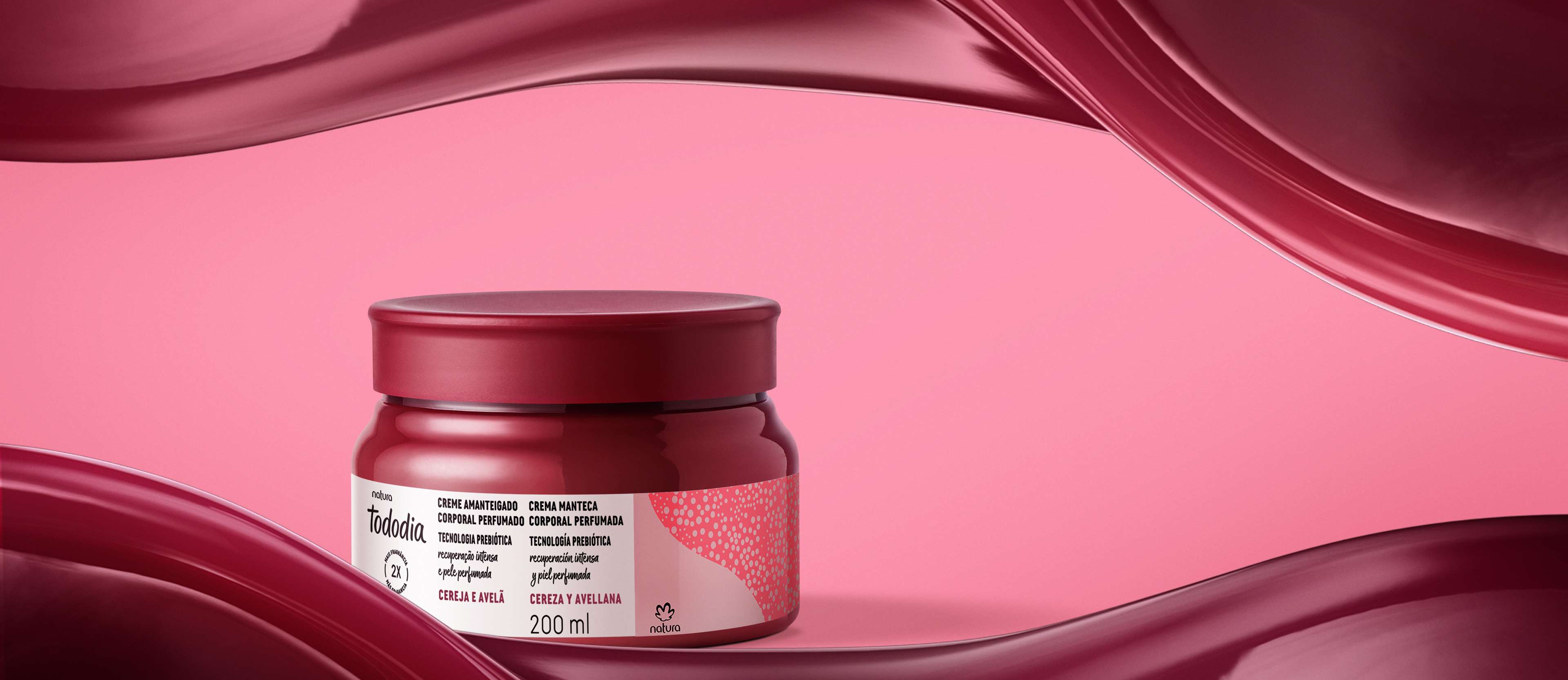 1768372180 591 Creme Amanteigado Corporal Perfumado Tododia Cereja e Avela