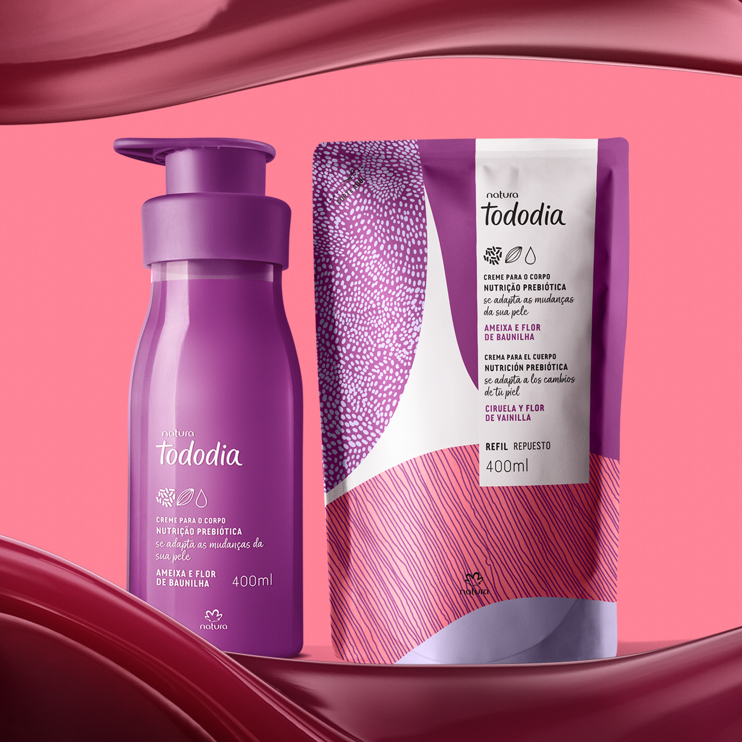 Kit Creme Desodorante Nutritivo para o Corpo Tododia Ameixa e Flor de Baunilha com Refil 3 1768427734 14 Kit Creme Desodorante Nutritivo para o Corpo Tododia Ameixa e