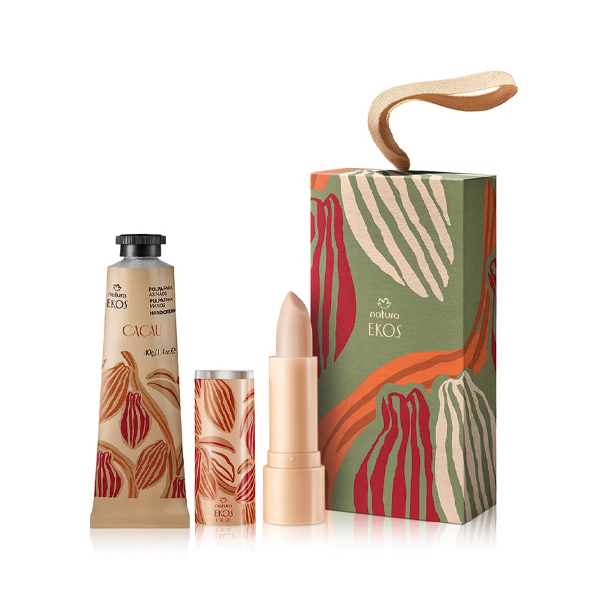 1768452754 713 Presente Natura Ekos Cacau Kit Hidratante para Maos e Labios