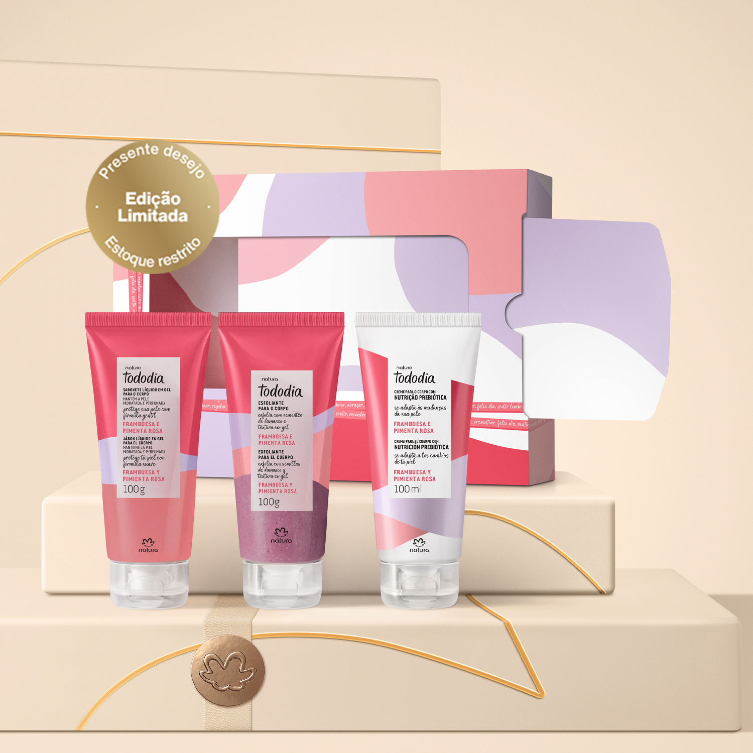 1768978850 158 Presente Natura Tododia Trio Framboesa e Pimenta Rosa 3 produtos