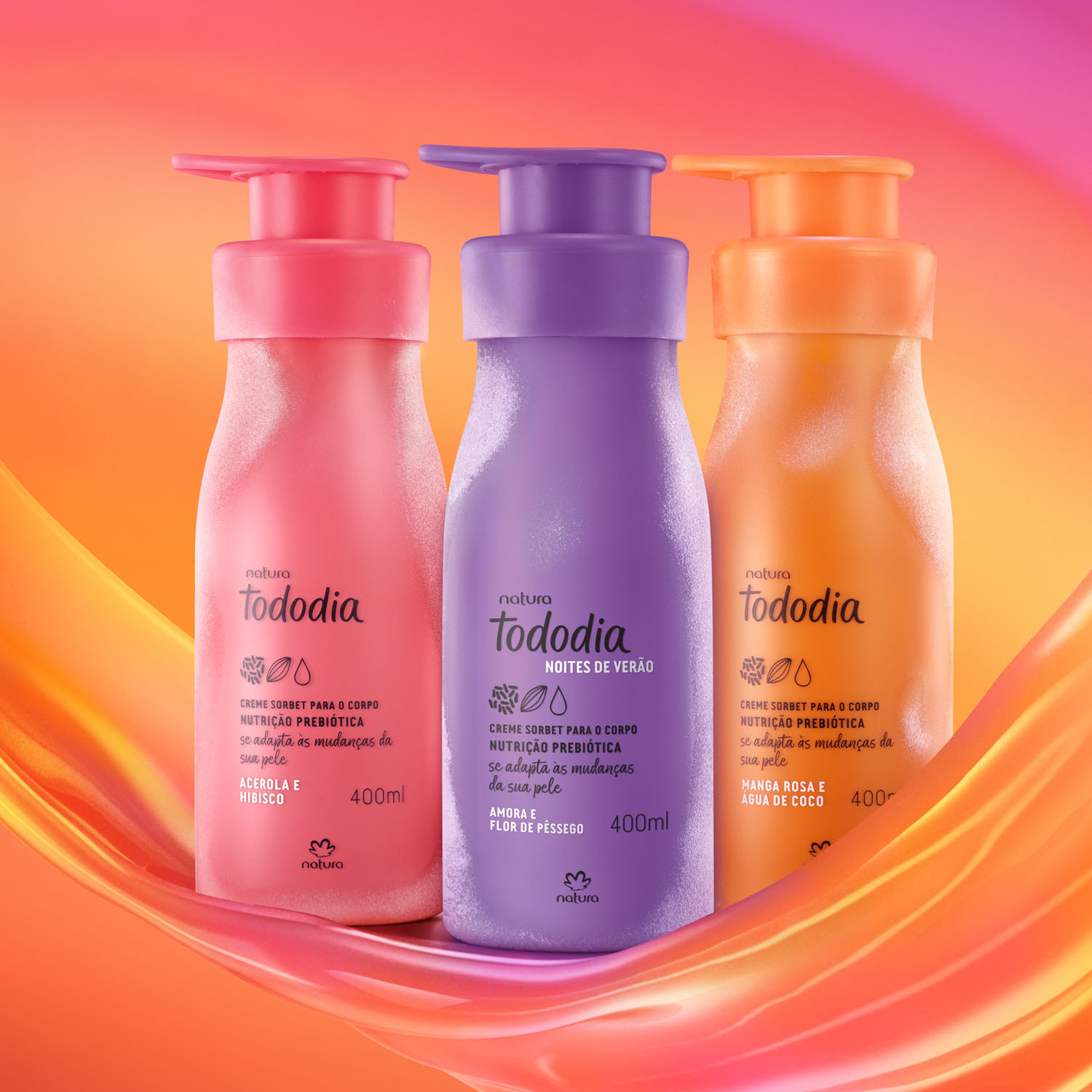 1769569290 909 Kit Cremes Nutritivos para o Corpo Tododia 3 produtos