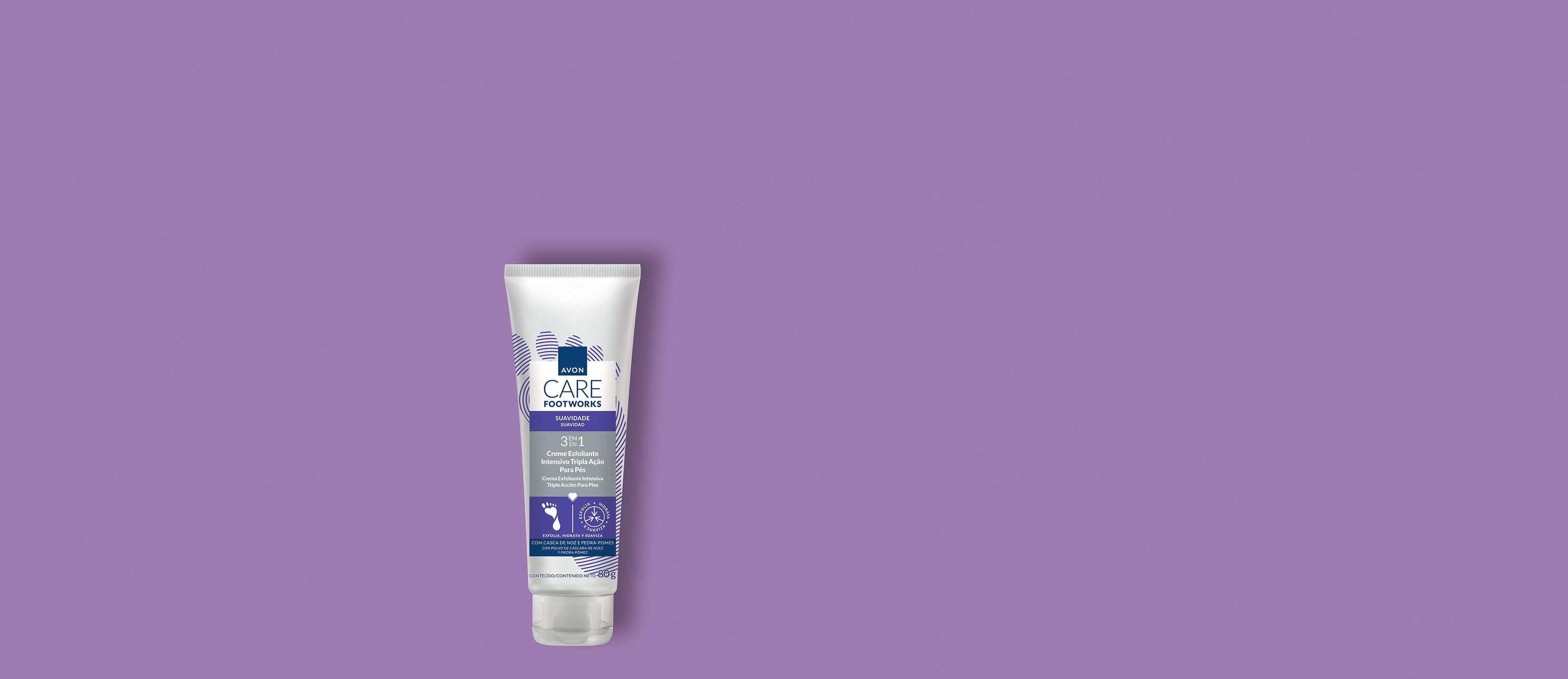 Avon Care Footworks Creme Esfoliante para os pés 2 Avon Care Footworks Creme Esfoliante para os pes