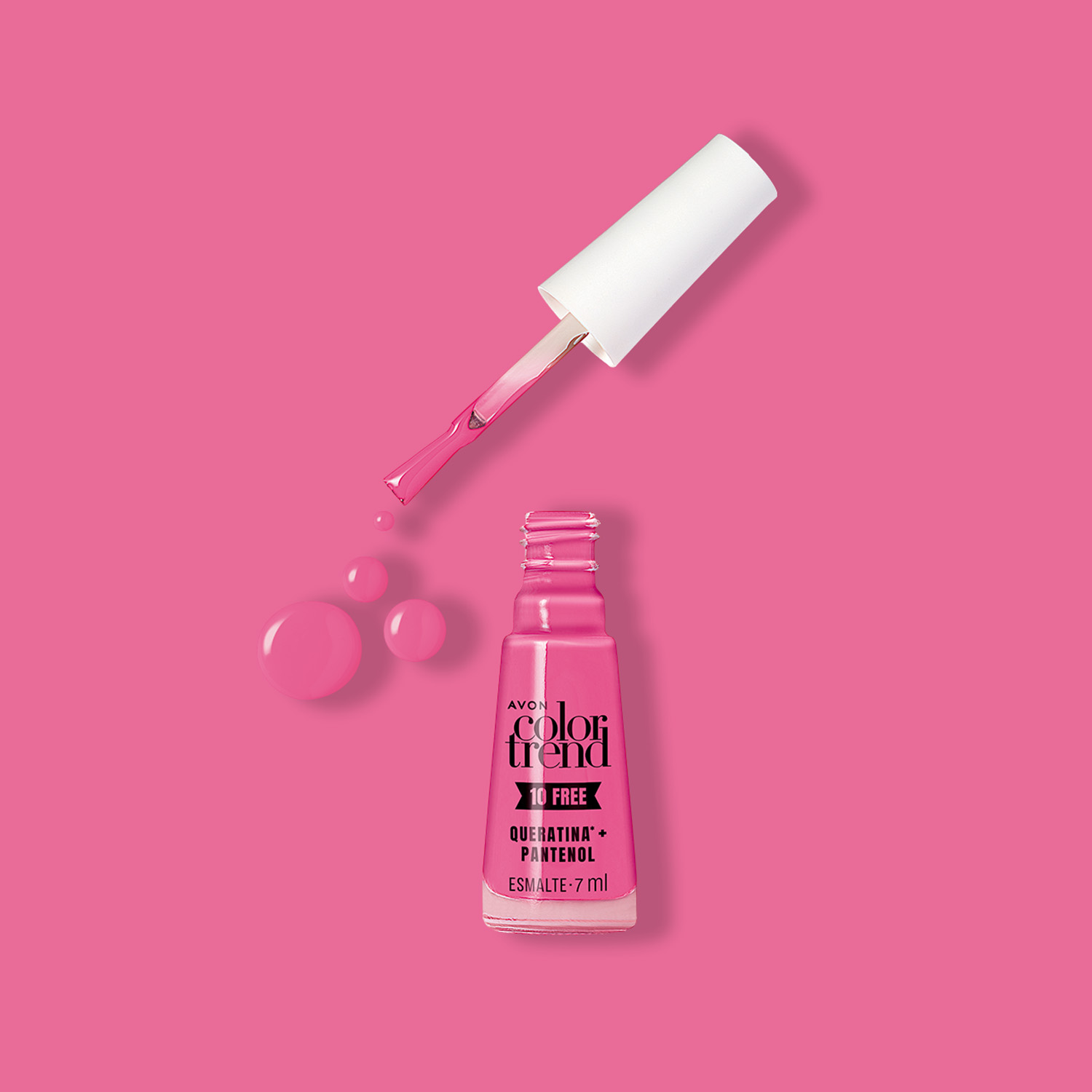 Avon Color Trend 10 Free Esmalte Rosa Choquei