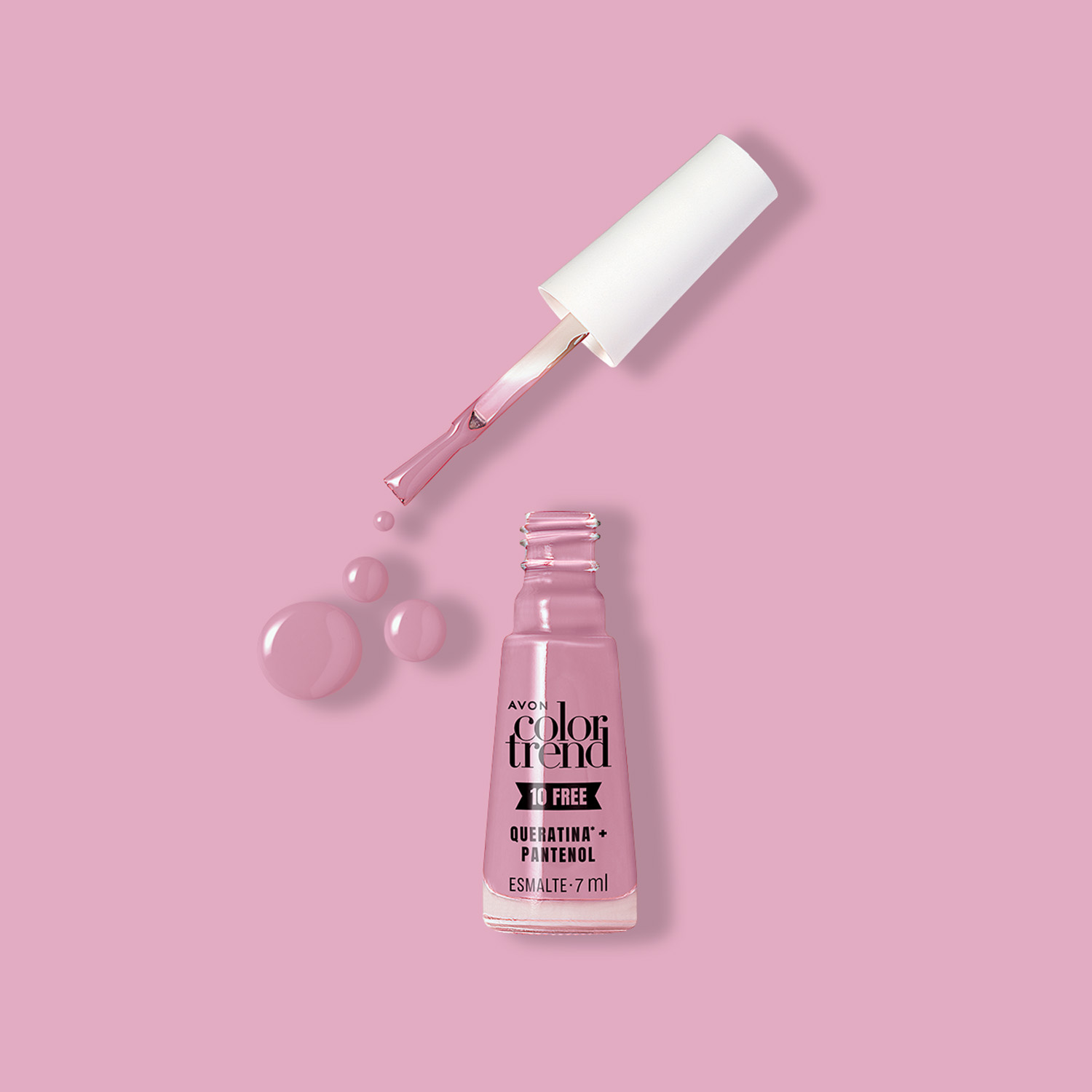 Avon Color Trend 10 Free Esmalte Rose Sabe Tudo