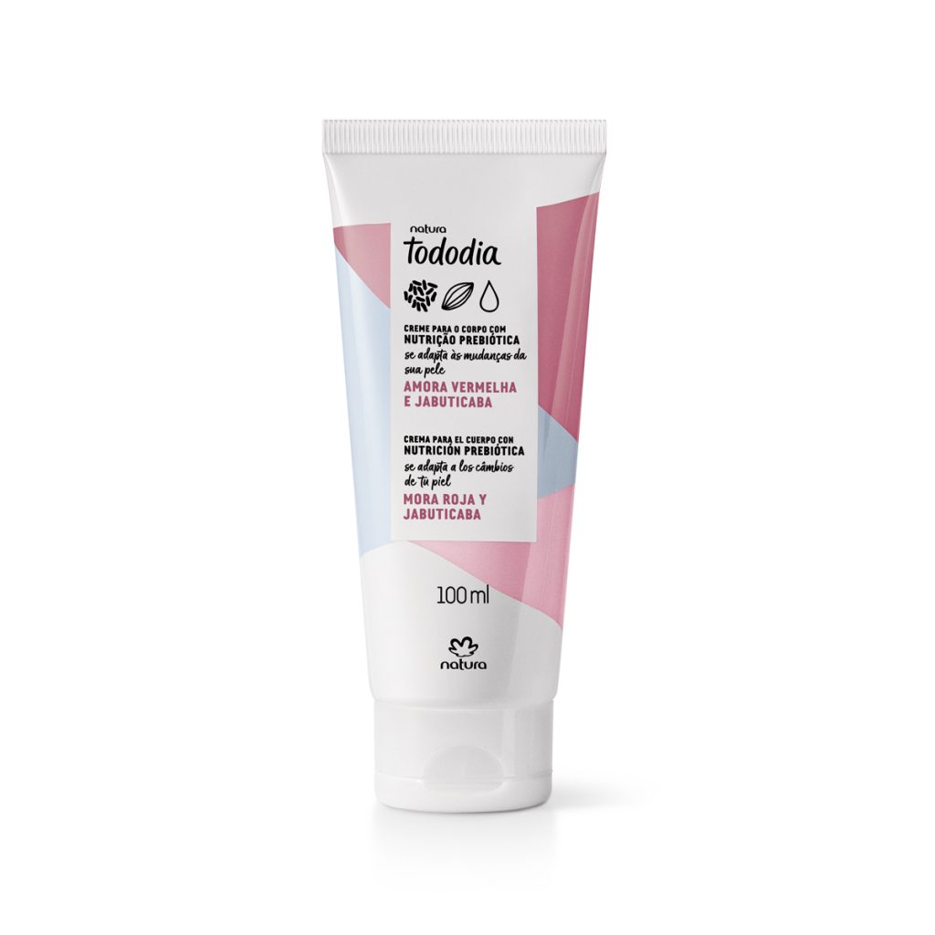 Creme Desodorante Nutritivo Corporal Tododia Amora Vermelha e Jabuticaba
