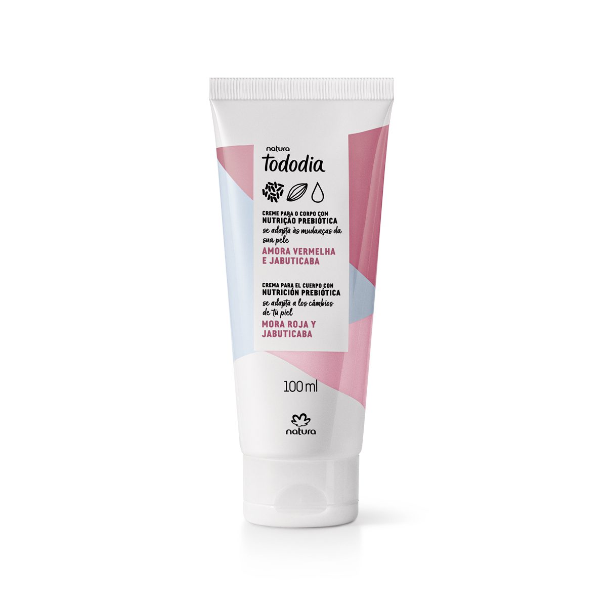 Creme Desodorante Nutritivo Corporal Tododia Amora Vermelha e Jabuticaba