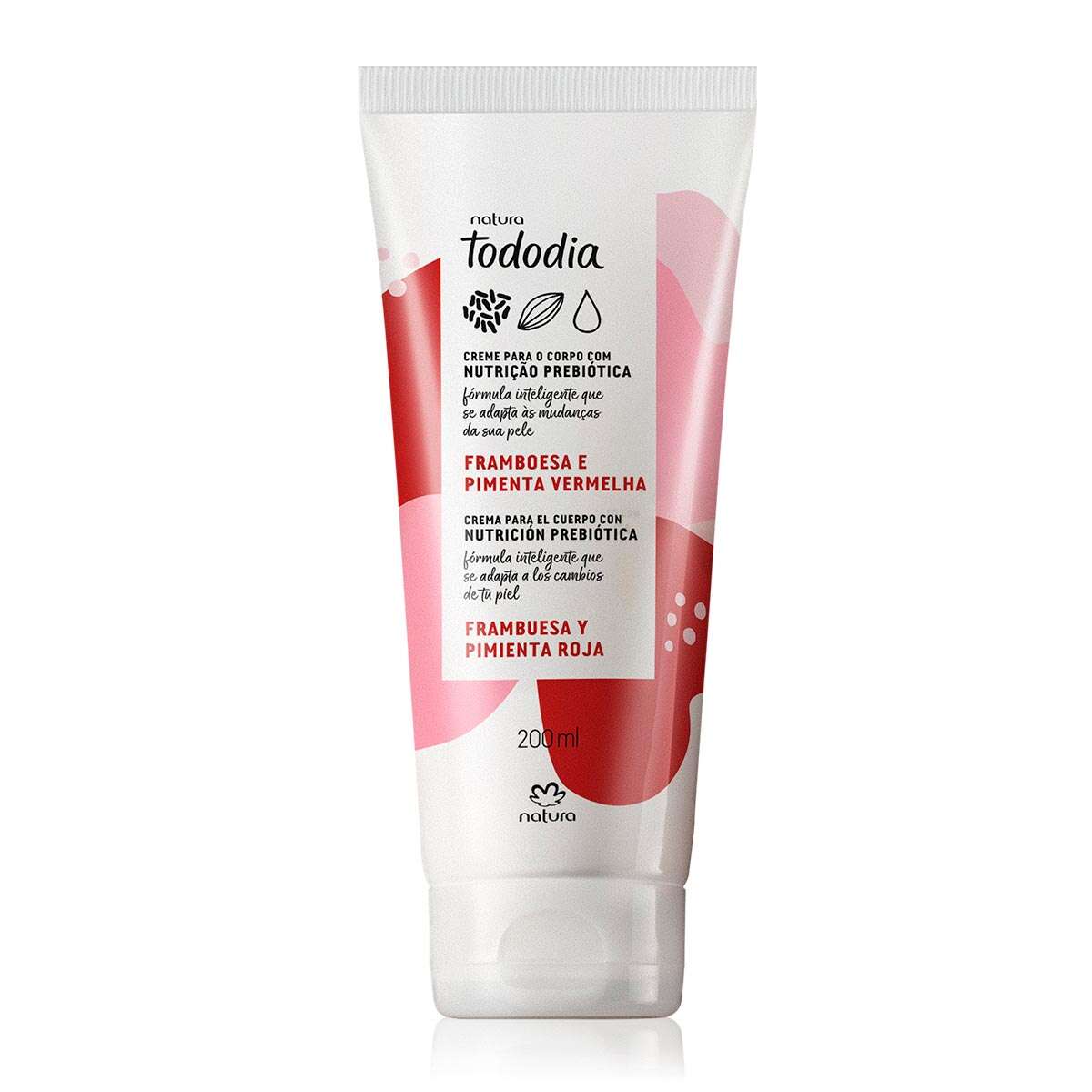 Creme Desodorante Nutritivo Para o Corpo Tododia Framboesa e Pimenta
