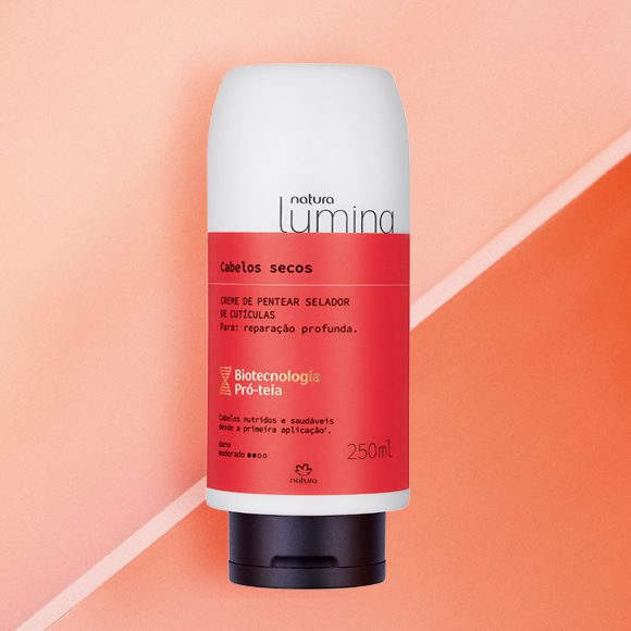 Creme de Pentear Selador de Cutículas para Cabelos Secos Lumina