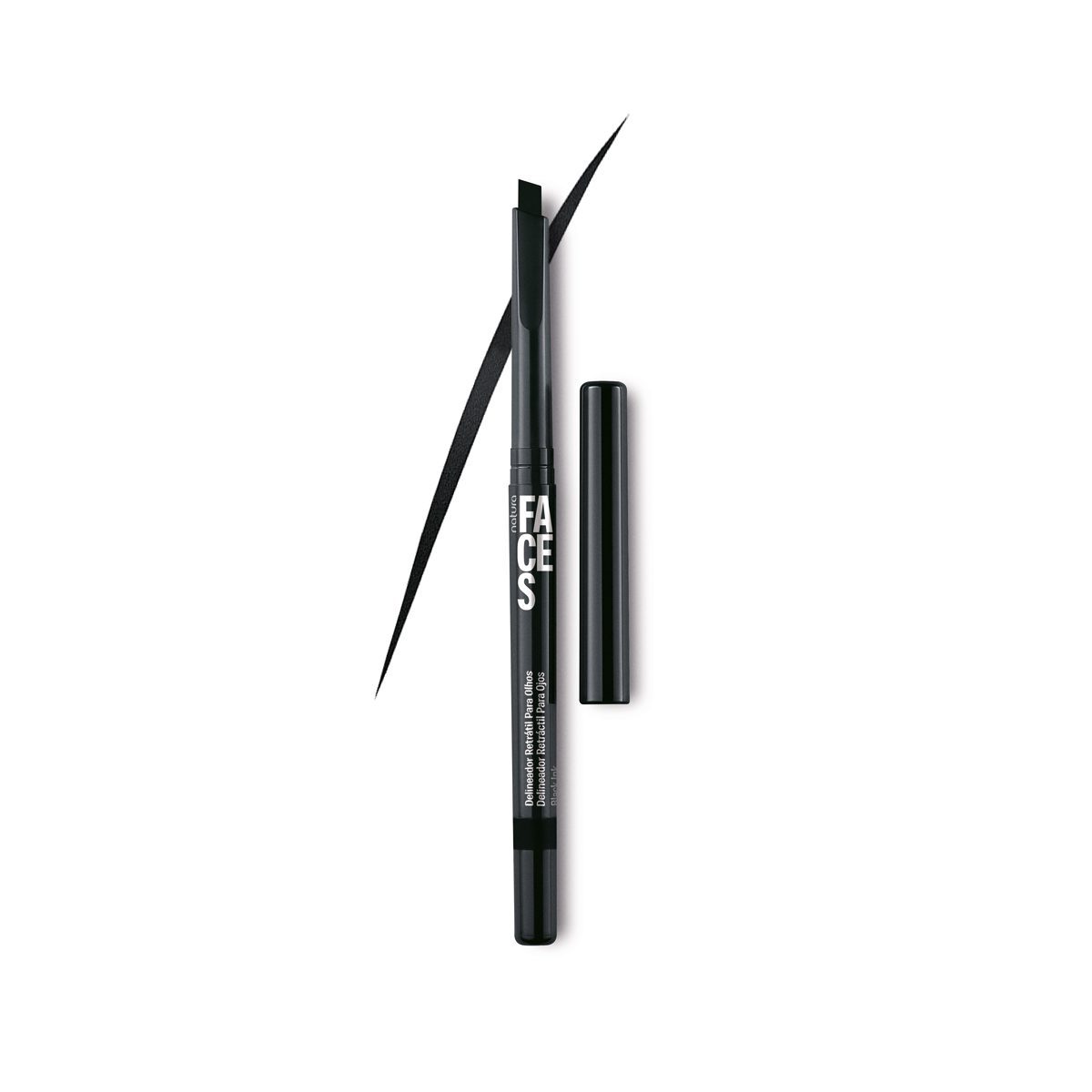 Delineador Retratil Faces Preto