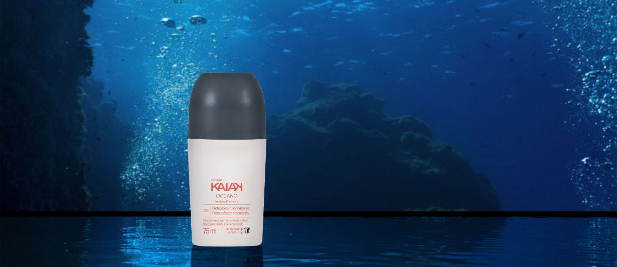 Desodorante Antitranspirante Roll on Kaiak Oceano Feminino