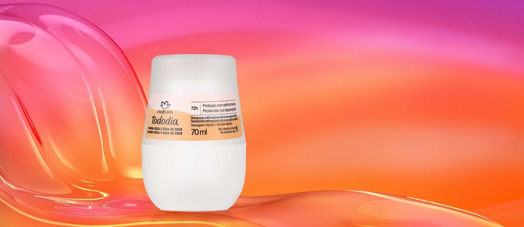 Desodorante Antitranspirante Roll-on Tododia Manga Rosa e Água de Coco
