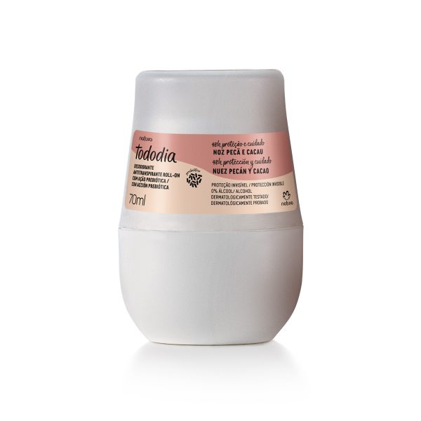 Desodorante Antitranspirante Roll-on Tododia Noz Pecã e Cacau