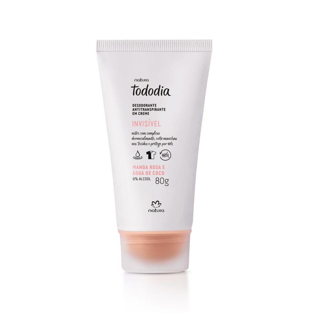 Desodorante Antitranspirante em Creme Tododia Manga Rosa e Água de Coco
