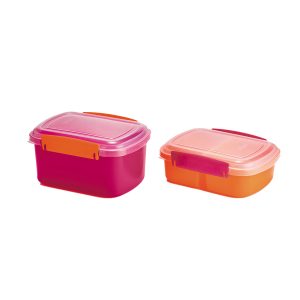Kit 2 Potes com Travas Coloridas