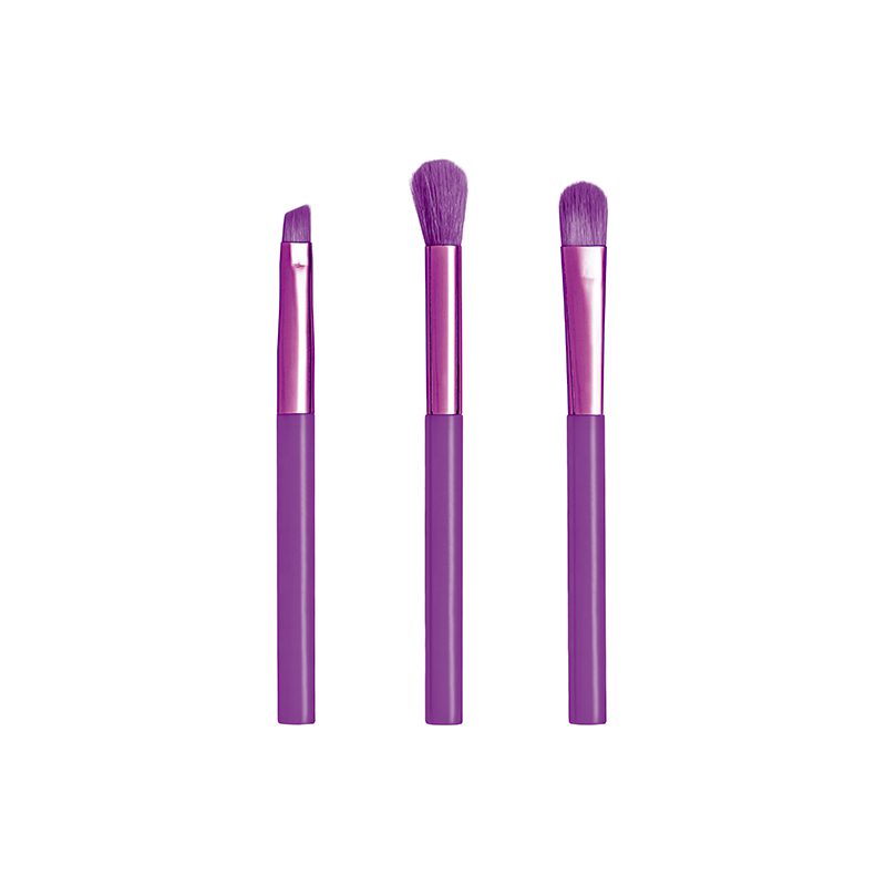 Kit 3 Minis Pincéis Para Olhos