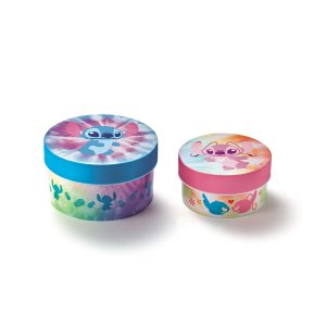 Kit Caixa Organizadora Stitch Tie-Dye
