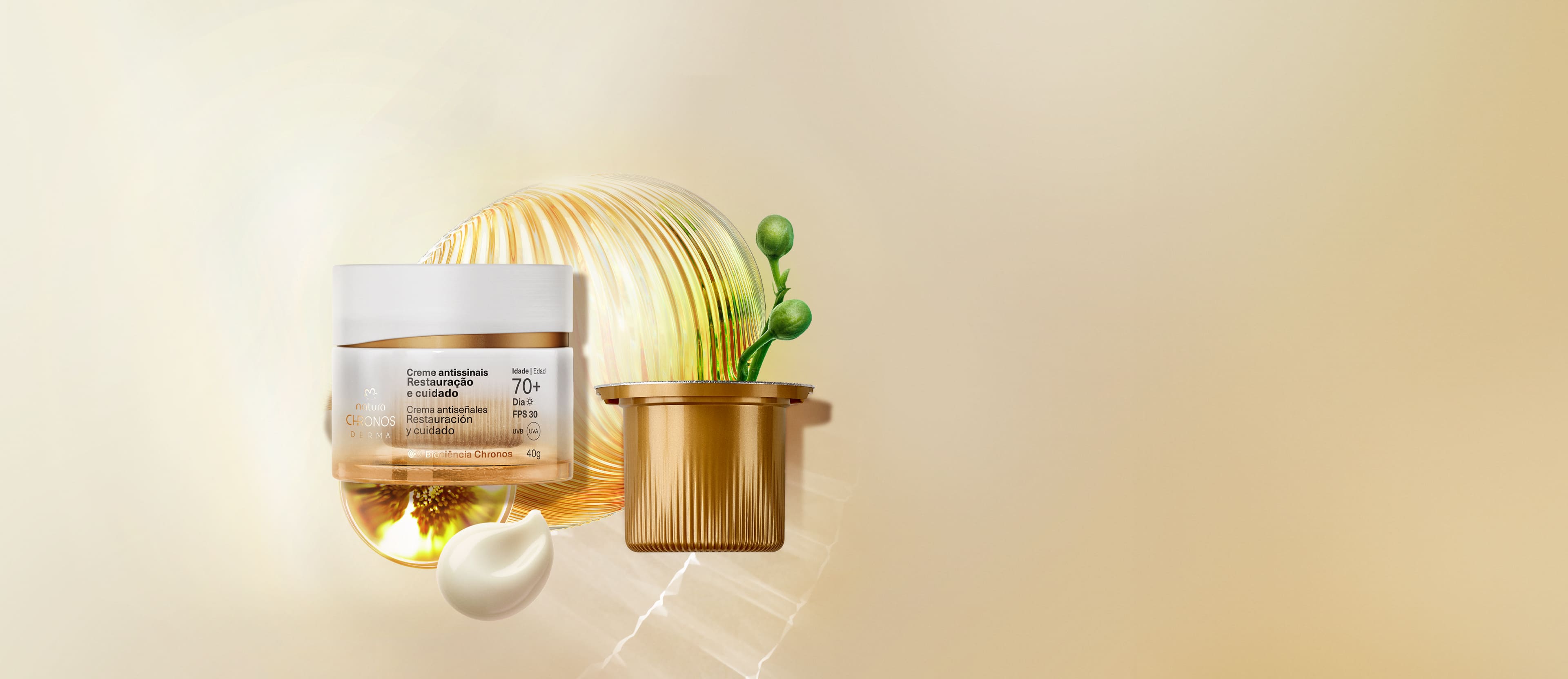 Kit Creme Antissinais 70+ Dia Chronos Derma
