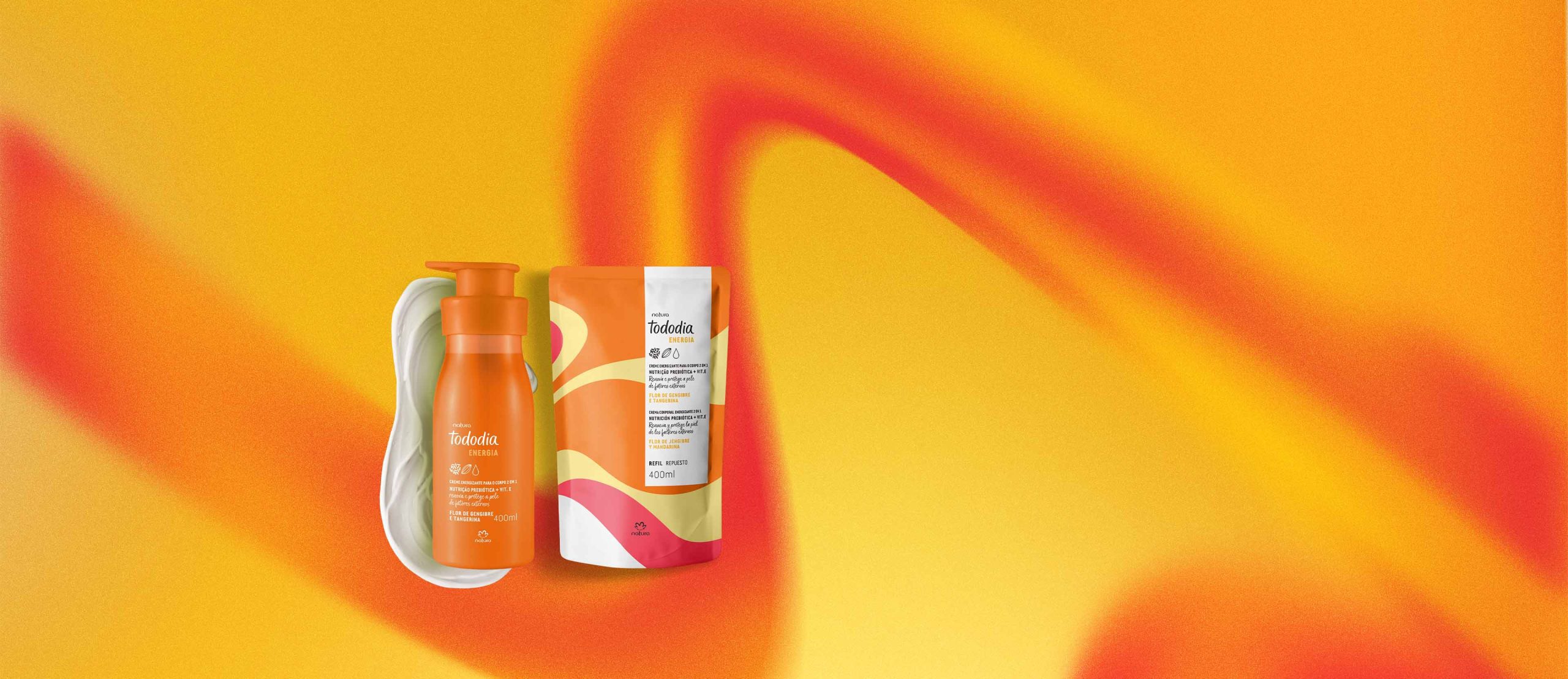 Kit Creme Nutritivo com Refil Tododia Energia Flor de Gengibre e Tangerina 1 Kit Creme Nutritivo com Refil Tododia Energia Flor de Gengibre scaled