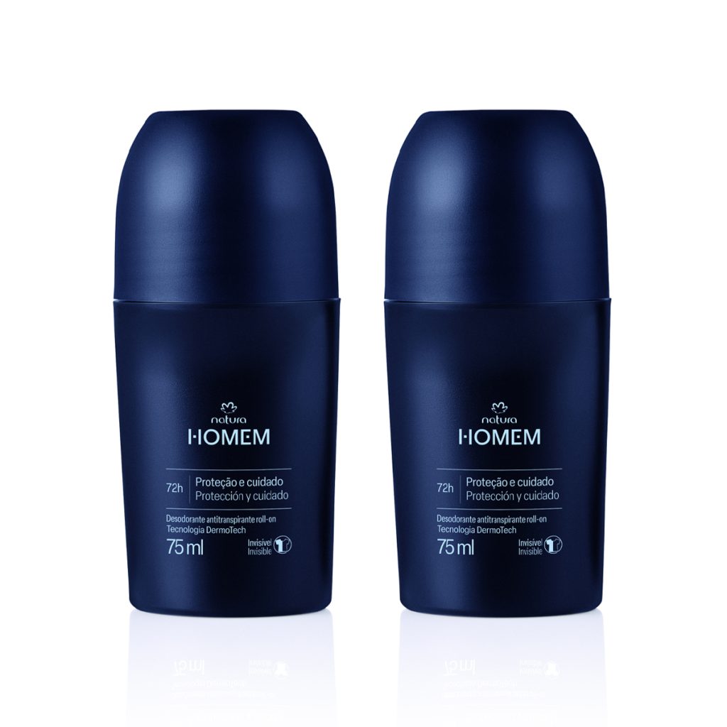 Kit Desodorante Antitranspirante Roll-On Natura Homem (2 unidades)