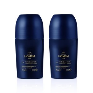 Kit Desodorante Antitranspirante Roll-On Natura Homem Dom (2 unidades)