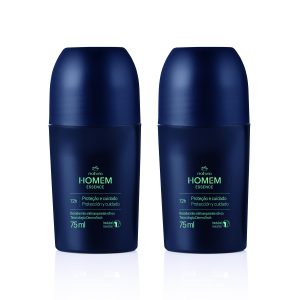 Kit Desodorante Antitranspirante Roll-On Natura Homem Essence (2 unidades)