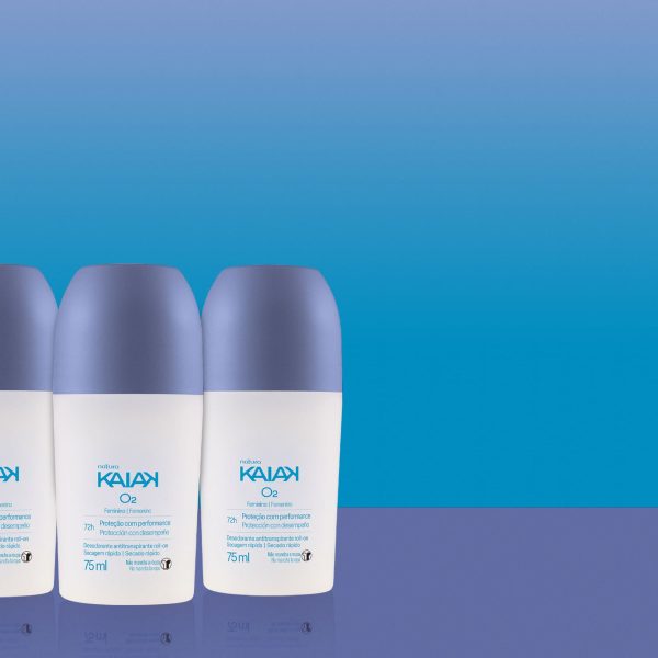 Kit Desodorante Antitranspirante Roll-on Kaiak O2 Feminino (3 unidades)