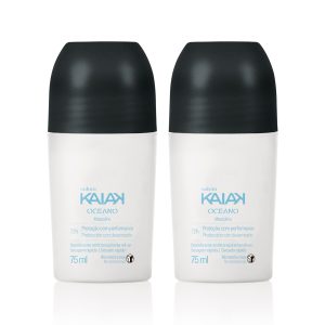 Loja 49 Kit Desodorante Antitranspirante Roll-on Kaiak Oceano Masculino (2 unidades)
