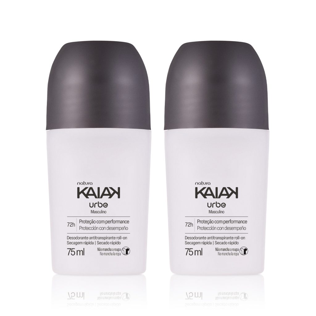 Kit Desodorante Antitranspirante Roll-on Kaiak Urbe Masculino (2 unidades)