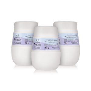 Kit Desodorante Antitranspirante Roll-on Tododia Algodão (3 unidades) [NATBRA-233636]