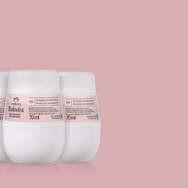 Kit Desodorante Antitranspirante Roll-on Tododia Pele Uniforme (3 unidades)