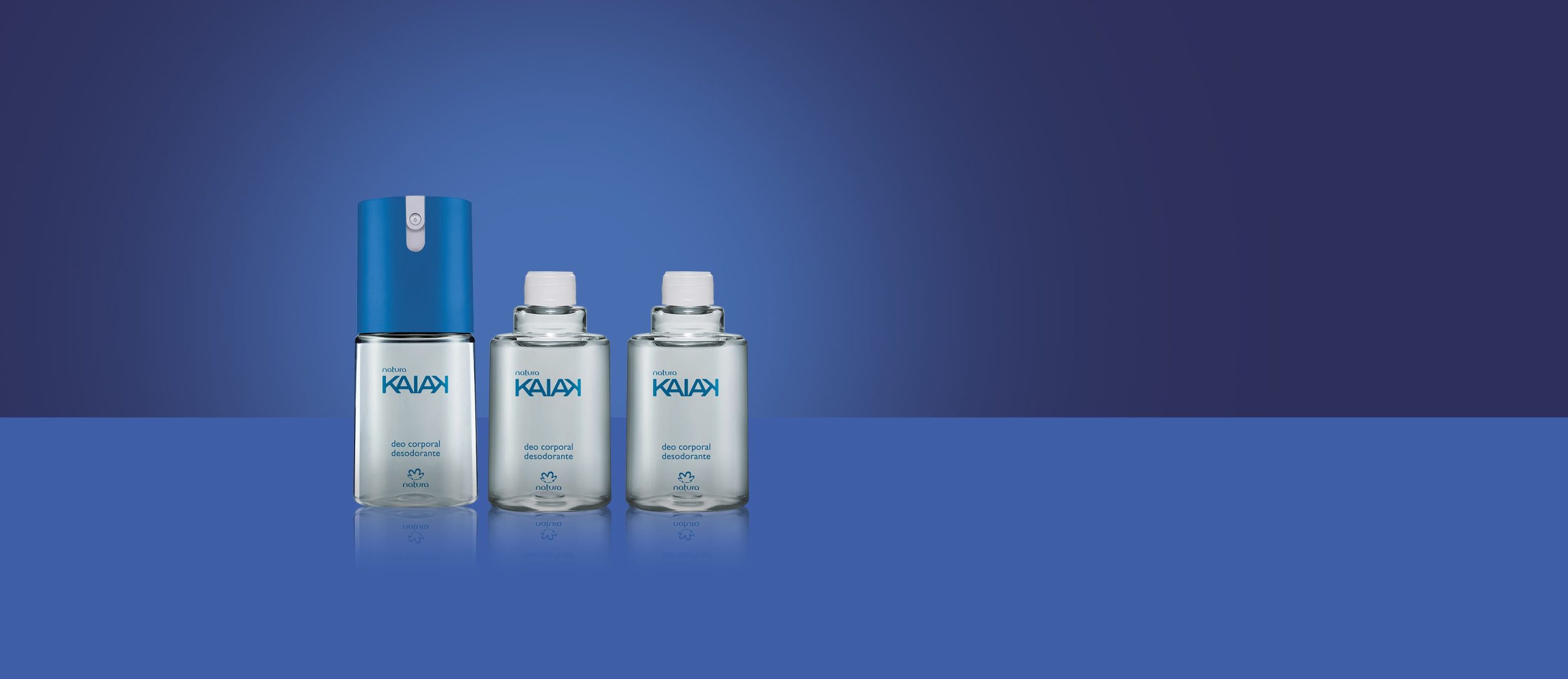Kit Desodorante Spray Corporal Kaiak Masculino 3 produtos scaled