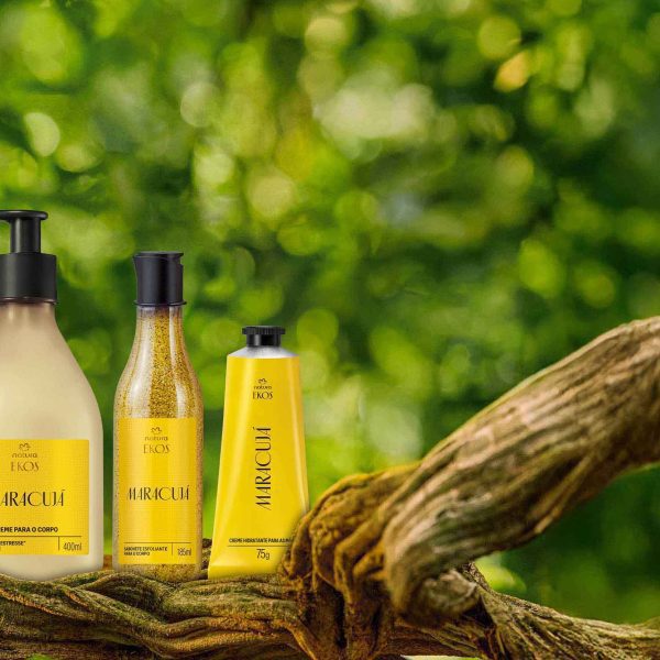Kit Ekos Maracujá Creme para o Corpo e Mãos e Sabonete Esfoliante