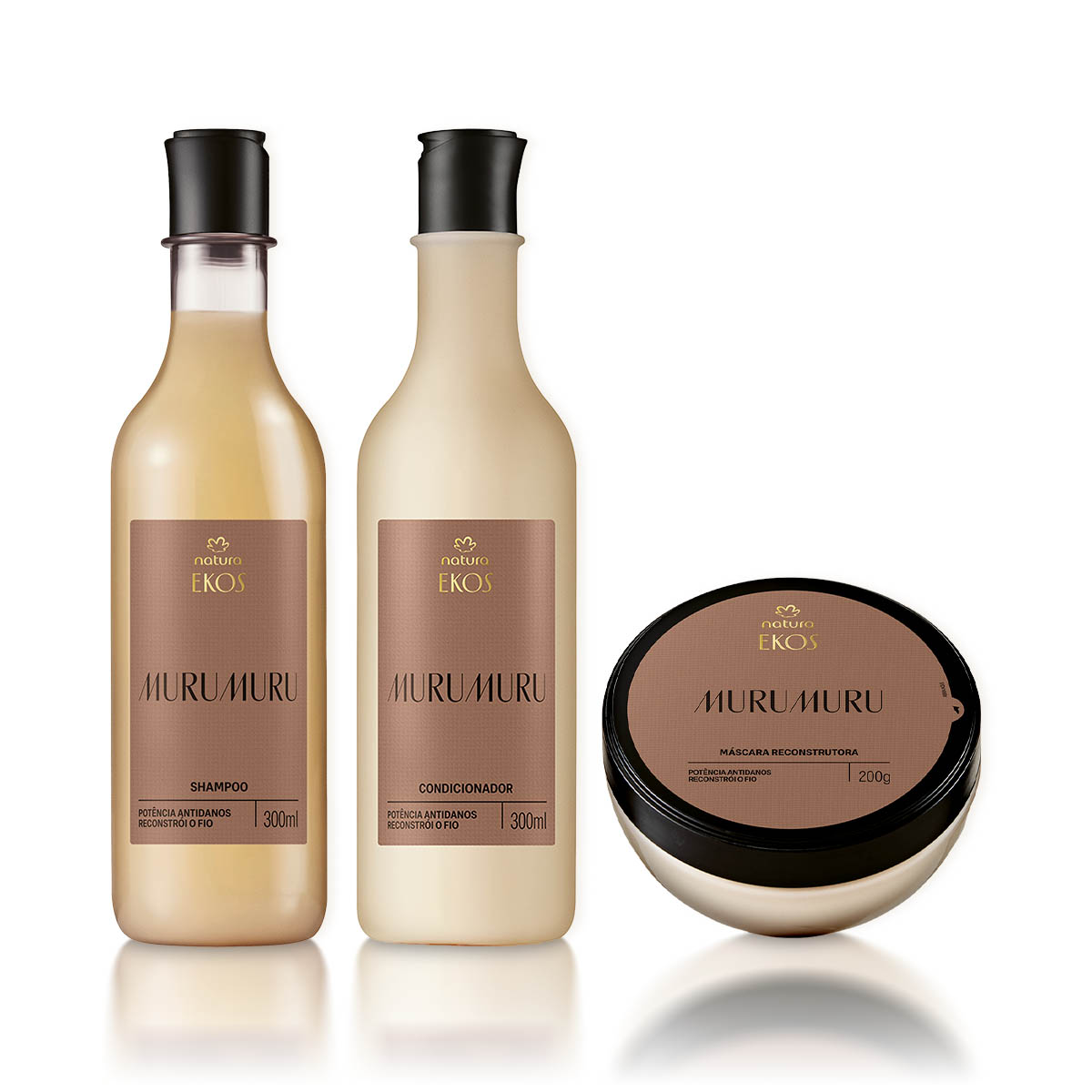 Kit Ekos Murumuru Shampoo Condicionador e Mascara