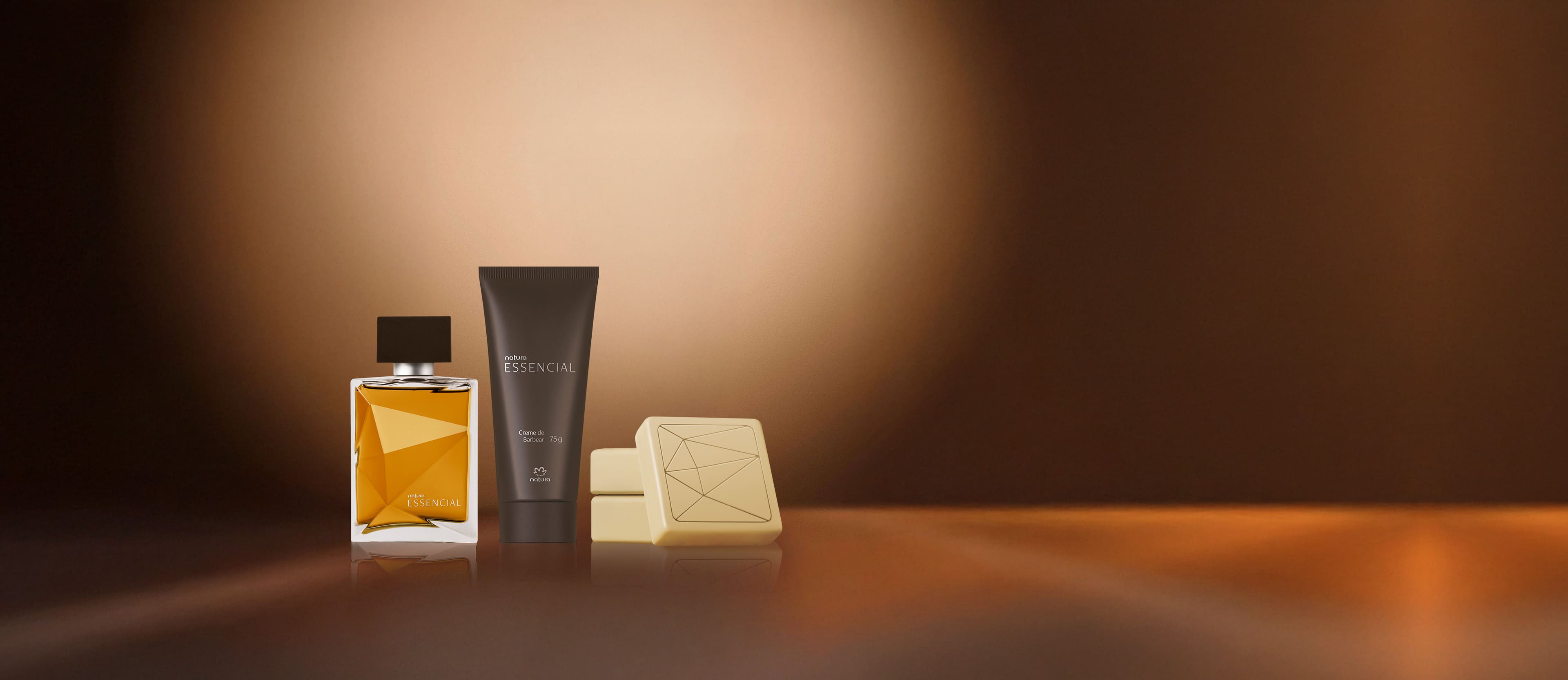 Kit Essencial Masculino Sabonete em Barra e Creme de Barbear