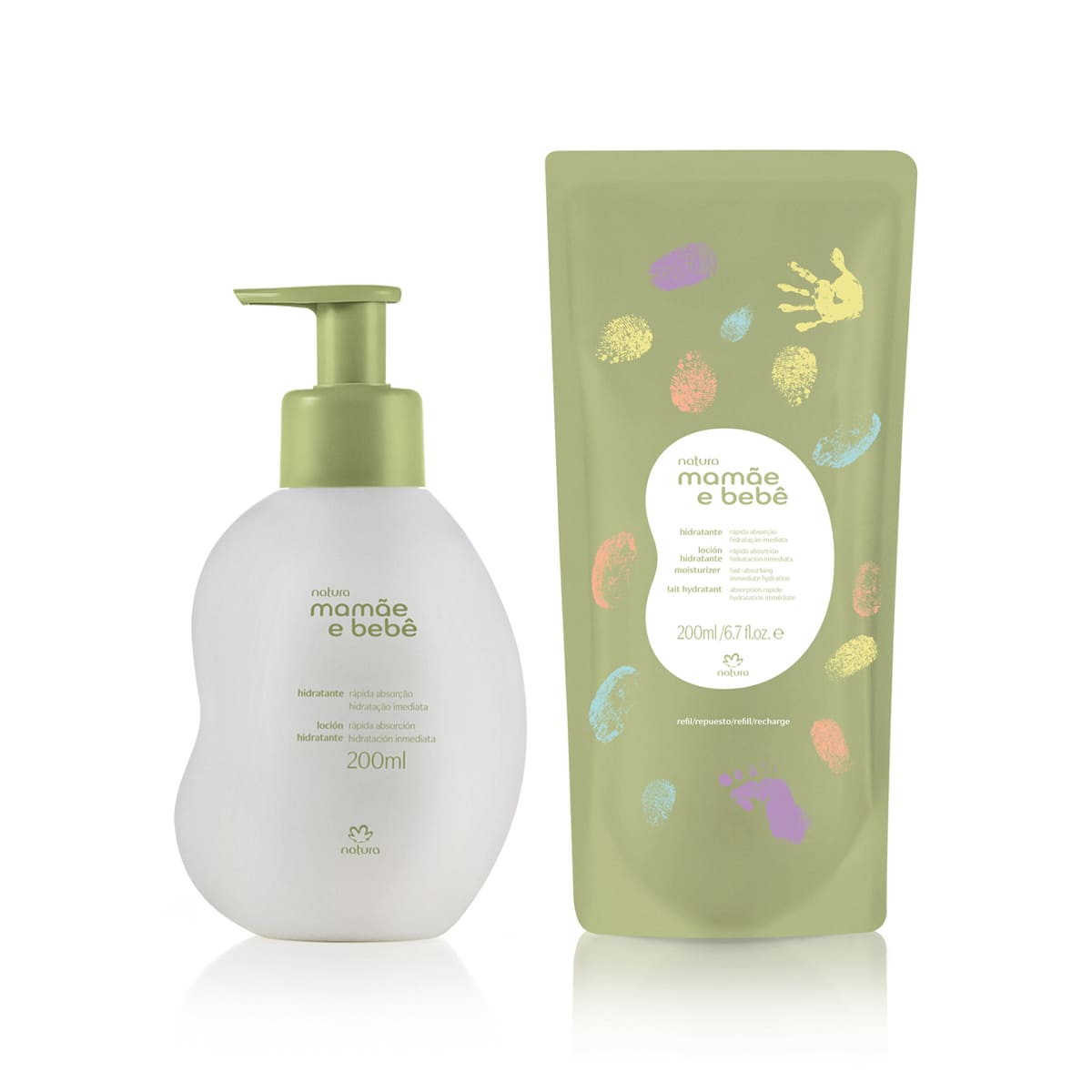 Kit Hidratante Mamãe e Bebê com Refil (2 produtos) 2 Kit Hidratante Mamae e Bebe com Refil 2 produtos