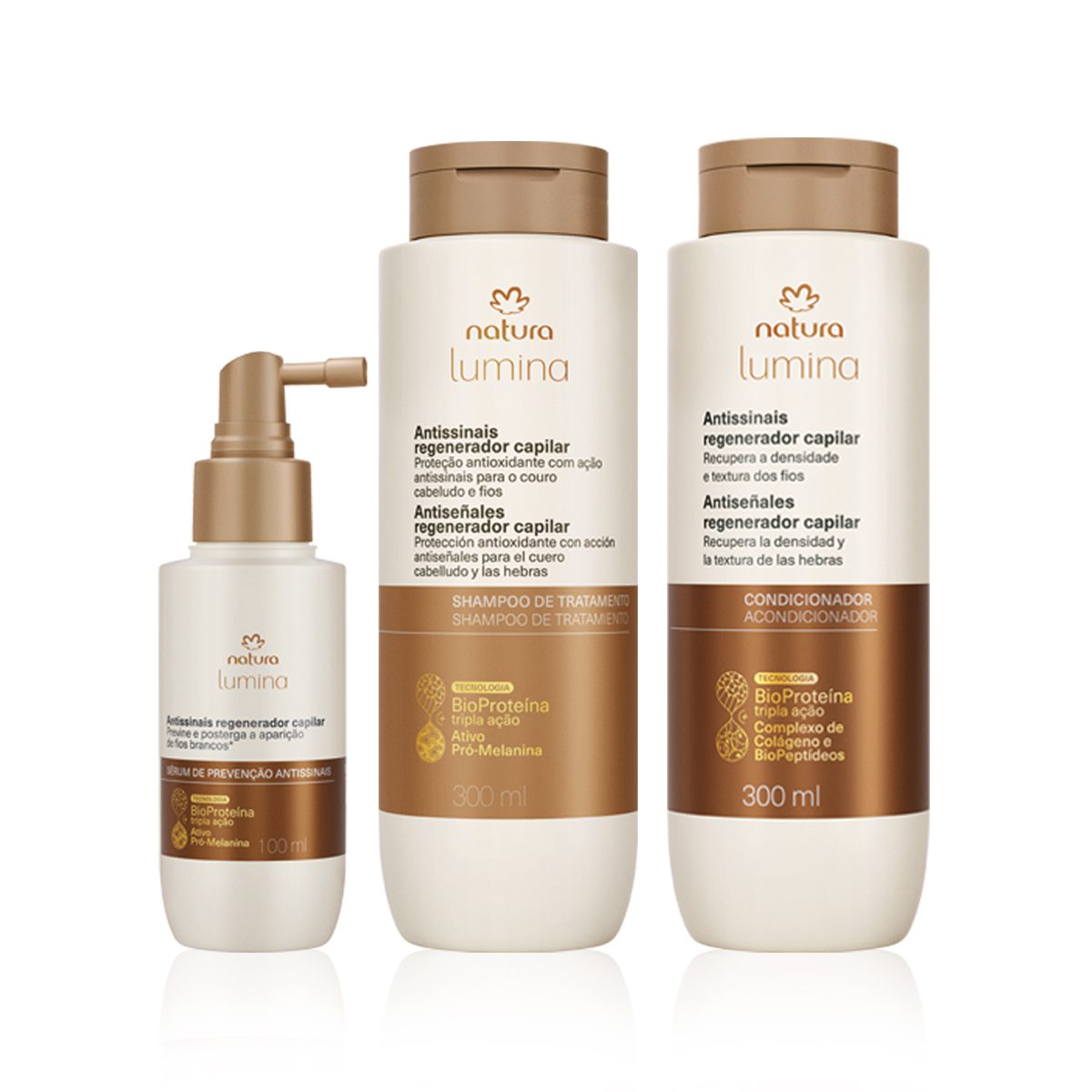 Kit Lumina Antissinais Regenerador Capilar 3 produtos
