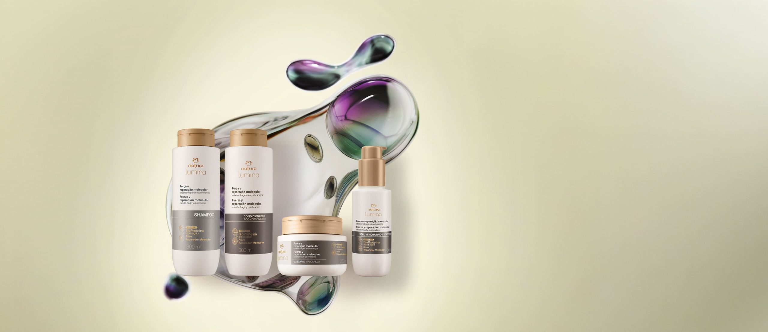 Kit Lumina Forca e Reparacao Molecular 4 produtos scaled