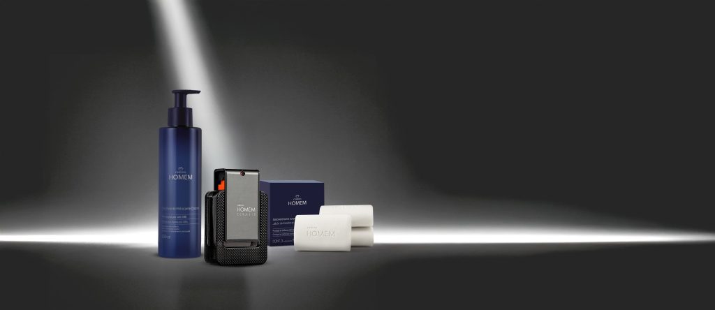 Kit Natura Homem Cor.agio com Hidratante e Sabonete (3 produtos)