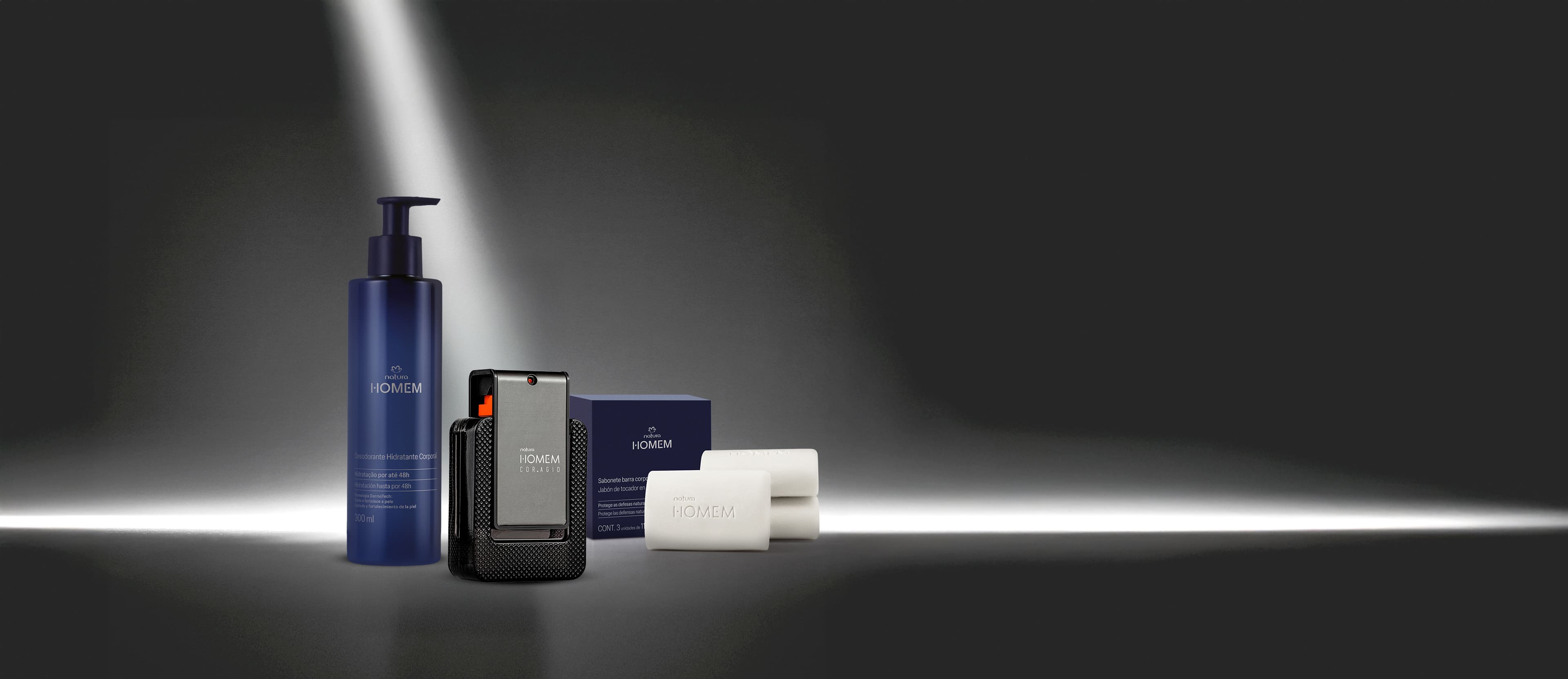 Kit Natura Homem Corag.io em destaque