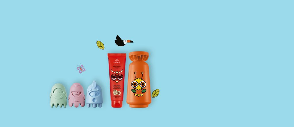 Kit Naturé Shampoo 2 em 1, Sabonete em Barra e Hidratante (3 produtos)