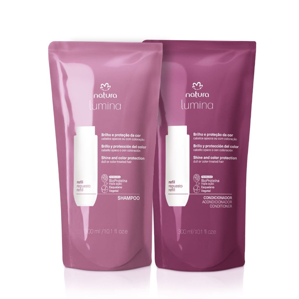Kit Refis Shampoo e Condicionador Lumina Brilho e Proteção da Cor (2 produtos)