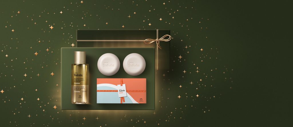 Kit Sabonetes em Barra e Óleo Bifásico Desodorante Hidratante Corporal Tododia Macadâmia