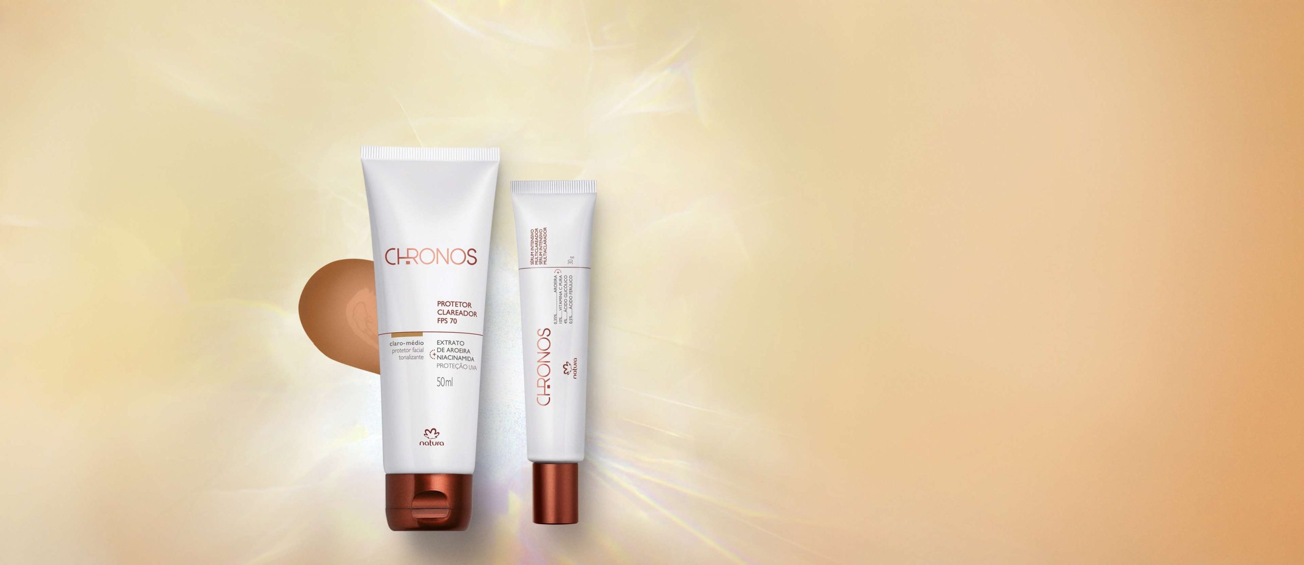 Kit Serum e Protetor Multiclareador FPS 70 Chronos Derma 2 scaled