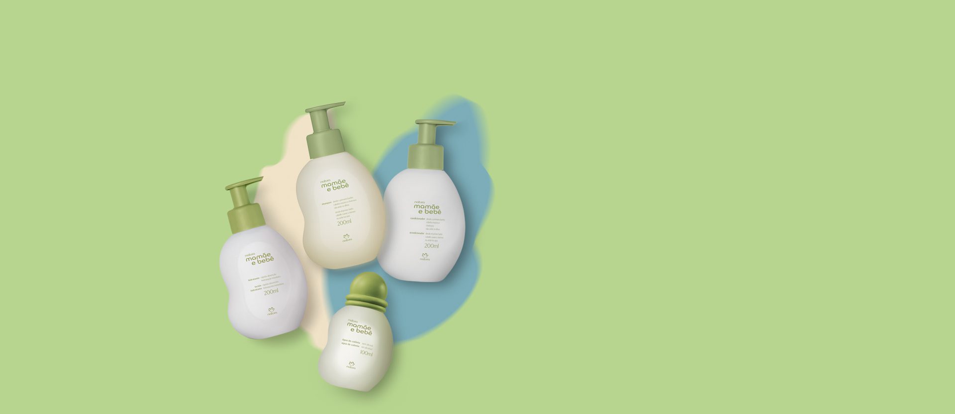 Kit Shampoo Condicionador Colonia e Hidratante Mamae e Bebe