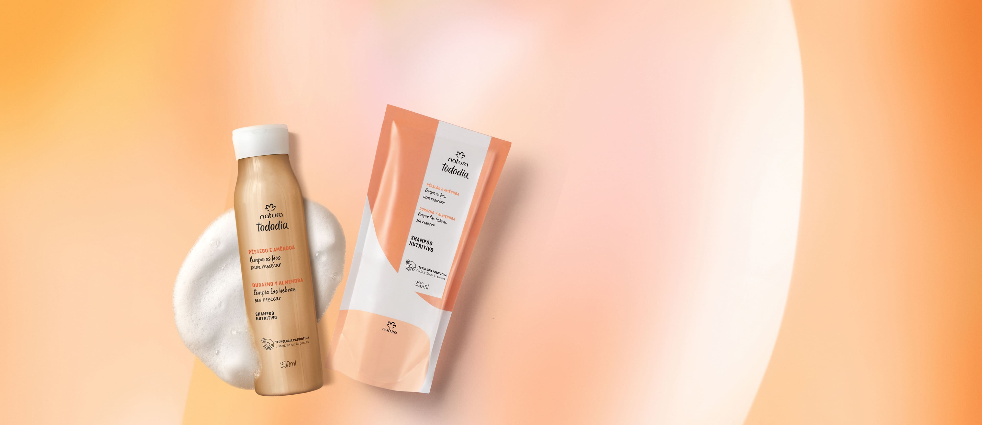 Kit Shampoo Nutritivo Tododia em embalagem desktop