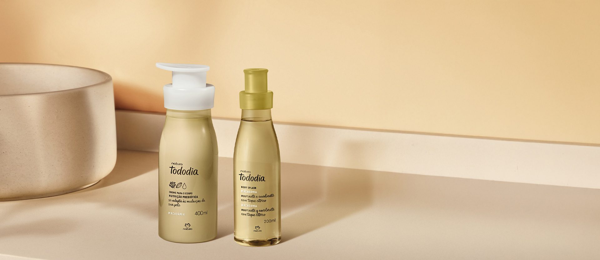 Kit Tododia Macadamia com Body Splash 2 produtos